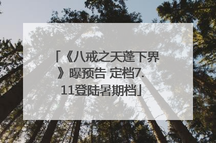 《八戒之天蓬下界》曝预告 定档7.11登陆暑期档