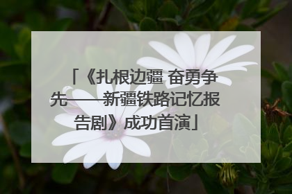 《扎根边疆 奋勇争先——新疆铁路记忆报告剧》成功首演