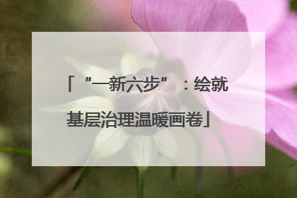 “一新六步”：绘就基层治理温暖画卷