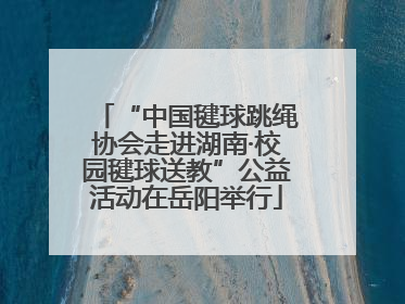 “中国毽球跳绳协会走进湖南·校园毽球送教”公益活动在岳阳举行