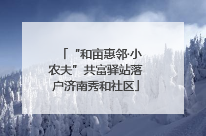 “和亩惠邻·小农夫”共富驿站落户济南秀和社区