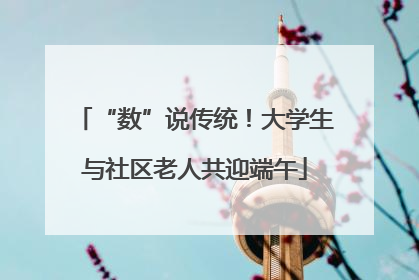 “数”说传统！大学生与社区老人共迎端午
