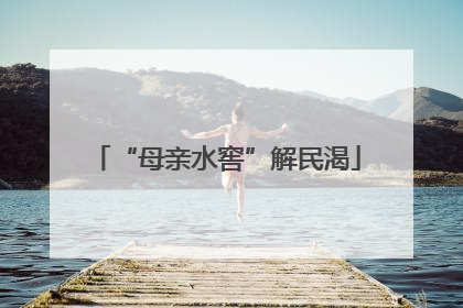 “母亲水窖”解民渴