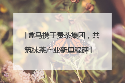 盒马携手贵茶集团，共筑抹茶产业新里程碑