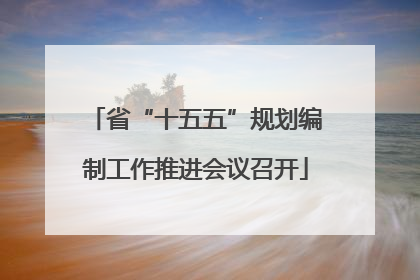 省“十五五”规划编制工作推进会议召开