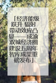 经济能级跃升 辐射带动效应凸显——成渝双城经济圈建设五周年智库成果重磅发布
