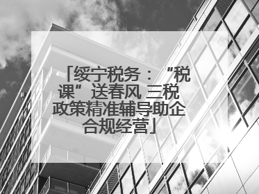 绥宁税务：“税课”送春风 三税政策精准辅导助企合规经营