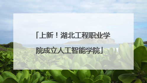上新！湖北工程职业学院成立人工智能学院