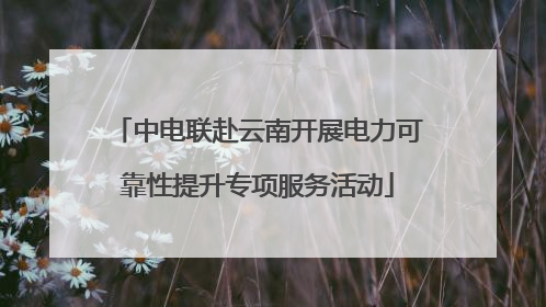 中电联赴云南开展电力可靠性提升专项服务活动