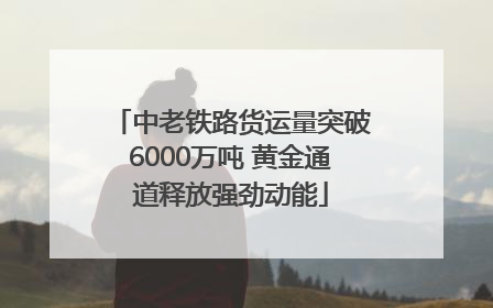 中老铁路货运量突破6000万吨 黄金通道释放强劲动能