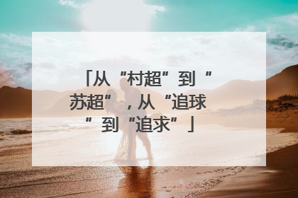 从“村超”到“苏超”，从“追球”到“追求”