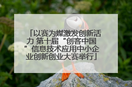以赛为媒激发创新活力 第十届“创客中国”信息技术应用中小企业创新创业大赛举行