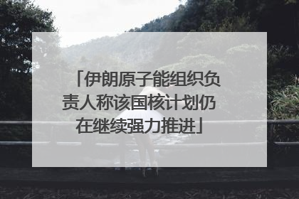 伊朗原子能组织负责人称该国核计划仍在继续强力推进