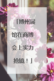博州展馆在商博会上实力抢镜！