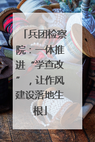 兵团检察院：一体推进“学查改”，让作风建设落地生根