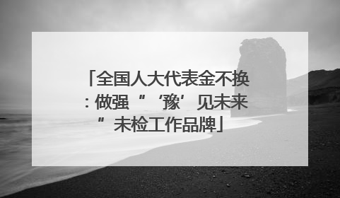 全国人大代表金不换：做强“‘豫’见未来”未检工作品牌