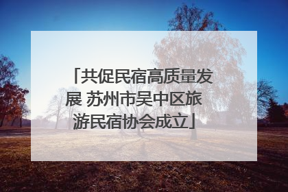 共促民宿高质量发展 苏州市吴中区旅游民宿协会成立