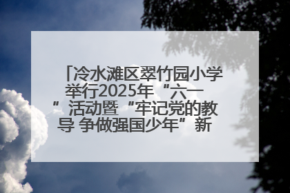 冷水滩区翠竹园小学举行2025年“六一”活动暨“牢记党的教导 争做强国少年”新队员入队仪式
