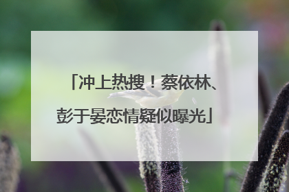 冲上热搜！蔡依林、彭于晏恋情疑似曝光
