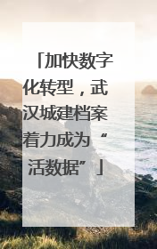 加快数字化转型，武汉城建档案着力成为“活数据”