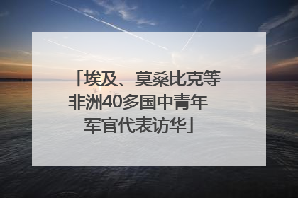 埃及、莫桑比克等非洲40多国中青年军官代表访华