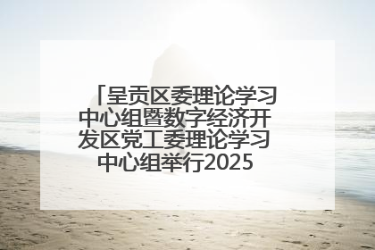 呈贡区委理论学习中心组暨数字经济开发区党工委理论学习中心组举行2025年第七次学习会议