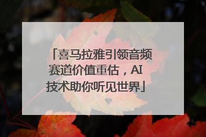 喜马拉雅引领音频赛道价值重估，AI技术助你听见世界