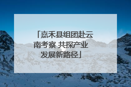 嘉禾县组团赴云南考察 共探产业发展新路径