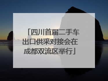 四川首届二手车出口供采对接会在成都双流区举行