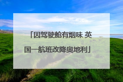因驾驶舱有烟味 英国一航班改降奥地利