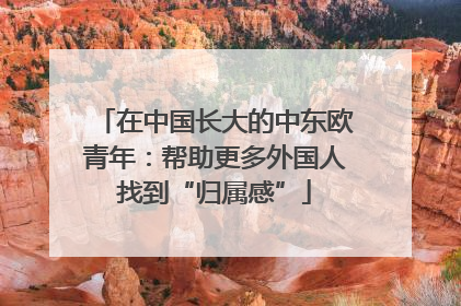 在中国长大的中东欧青年：帮助更多外国人找到“归属感”