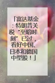 富达基金：特朗普关税“至暗时刻”已过，看好中国、日本和德国中型股！