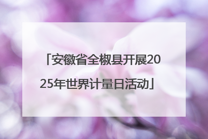 安徽省全椒县开展2025年世界计量日活动