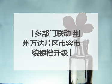 多部门联动 荆州万达片区市容市貌提档升级