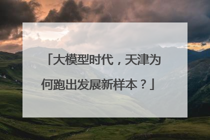 大模型时代，天津为何跑出发展新样本？