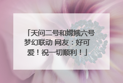 天问二号和嫦娥六号梦幻联动 网友：好可爱！祝一切顺利！