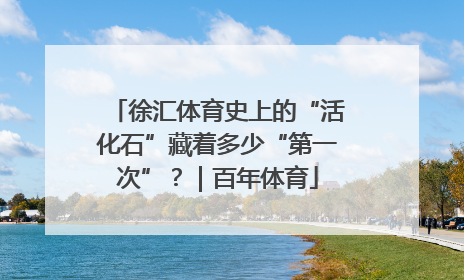 徐汇体育史上的“活化石”藏着多少“第一次”？｜百年体育