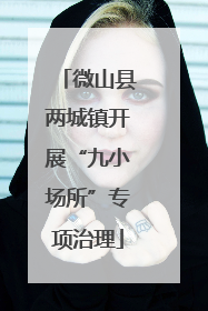 微山县两城镇开展“九小场所”专项治理