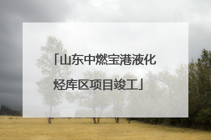山东中燃宝港液化烃库区项目竣工