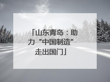 山东青岛：助力“中国制造”走出国门