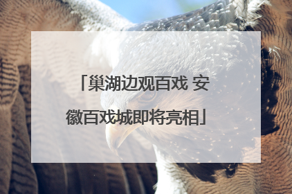 巢湖边观百戏 安徽百戏城即将亮相