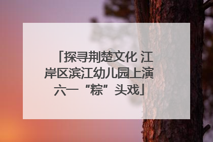 探寻荆楚文化 江岸区滨江幼儿园上演六一“粽”头戏