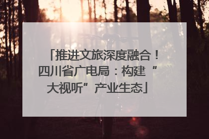 推进文旅深度融合！四川省广电局：构建“大视听”产业生态