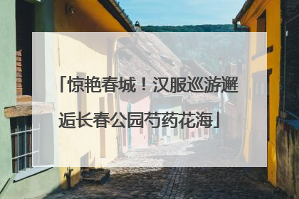 惊艳春城！汉服巡游邂逅长春公园芍药花海