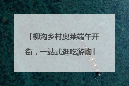 柳沟乡村奥莱端午开街，一站式逛吃游购