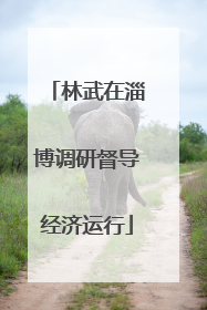 林武在淄博调研督导经济运行