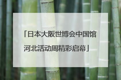 日本大阪世博会中国馆河北活动周精彩启幕