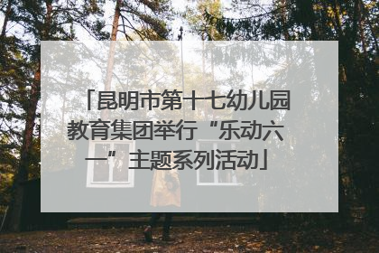 昆明市第十七幼儿园教育集团举行“乐动六一”主题系列活动