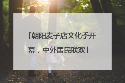 朝阳麦子店文化季开幕，中外居民联欢