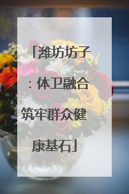 潍坊坊子：体卫融合筑牢群众健康基石